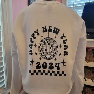 Happy New Year 2024, Jerzees Sweatshirt